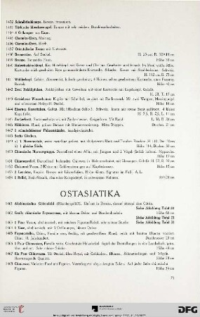 Ostasiatika (Nr. 1461-1511)