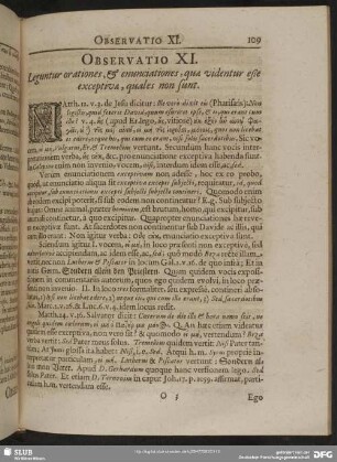 Observatio XI. Leguntur orationes, & enunciationes, quae videntur eße exceptivae, quales non sunt