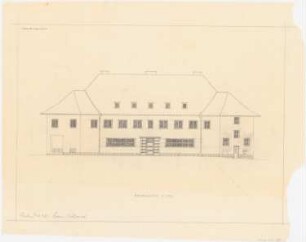 Herrenhaus Hohenborn bei Kassel Umbau: Ostansicht 1:100