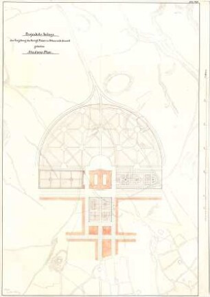 Gärtner, Friedrich von; Athen (Griechenland); Königliche Residenz (Athener Schloss) - Lageplan