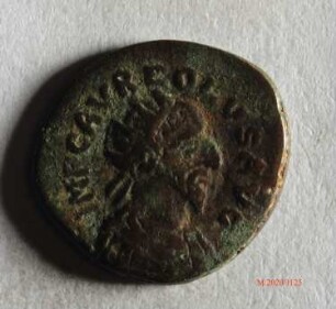 Römische Münze, Nominal Antoninian, Prägeherr Aureolus, Prägeort nicht bestimmbar, Fälschung