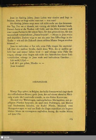 Heimkehr