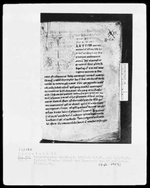 Patristischer Sammelband — Ambrosius und andere — Initiale T(antum), Folio 1recto