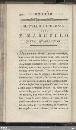Pro M. Marcello Oratio, Quadragesima
