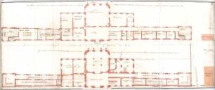 Pedetti, Peter Moritz (Maurizio); Eichstätt; Sommerresidenz (Codex Aureatinus) - Umbauvorschlag (Grundriss EG, Grundriss 1. OG)