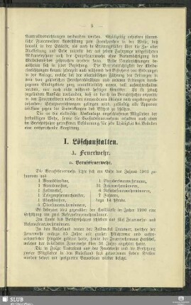 I. Löschanstalten