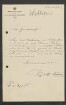 Brief von Richard Wettstein an Regensburgische Botanische Gesellschaft