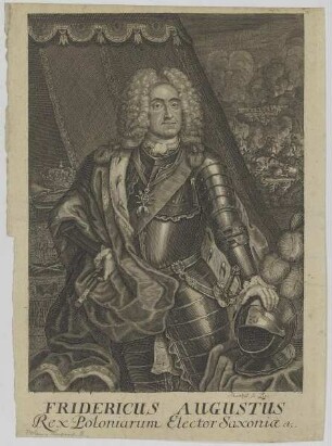 Bildnis des Fridericus Augustus, König von Polen