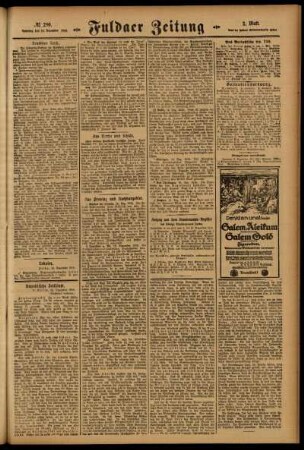 Zweite Ausgabe vom Samstag, den 16. Dezember 1916.