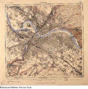 Topographische Karte Dresden, Ausgabe 1920. N° 66 [4948] (1:25 000)