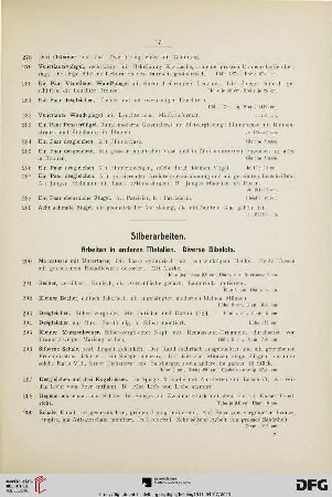 Silberarbeiten (Nr. 290-388)