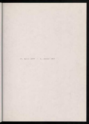 49-92, Tagebuch 13. April 1839 - 1. Januar 1843