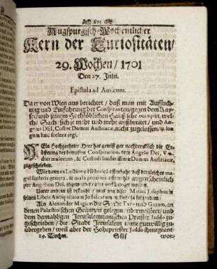 29. Wochen / 1701.