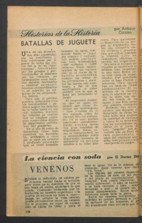 Venenos : La ciencia con soda