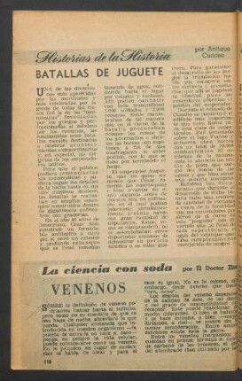 Venenos : La ciencia con soda