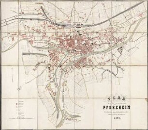 Plan der großherzoglich badischen Stadt Pforzheim