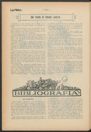 Una página de Enrique Larreta