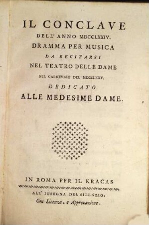 Il Conclave de anno 1774