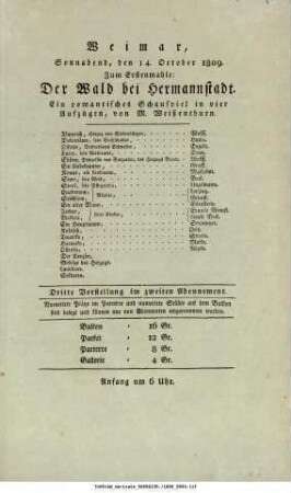 Der Wald bei Hermannstadt