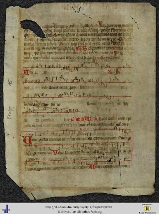 [1rv] Teil des Festes 'In visitatione beatae Mariae virginis'.