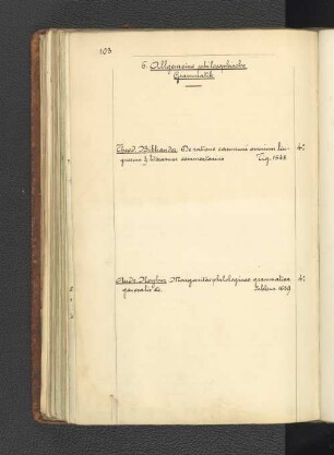 6. Allgemeine philosophische Grammatik.