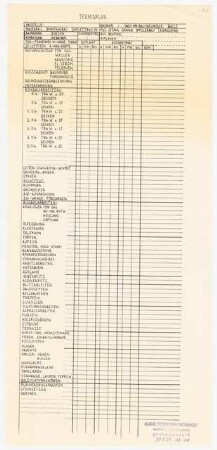 Taschenbuch für Bauleiter, 1965 und 1966: Terminplan