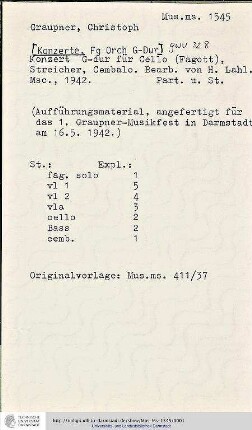 Konzert G-Dur
