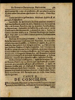 Caput X. De Conciliis.