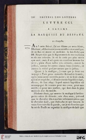 (Lettre CCI - CCX)
