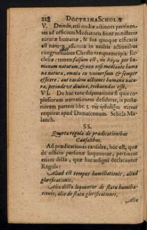 Ss. Quarta regula de praedicationibus Causalibus.