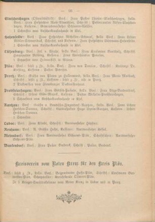 Kreisverein vom Roten Kreuz für den Kreis Plön.