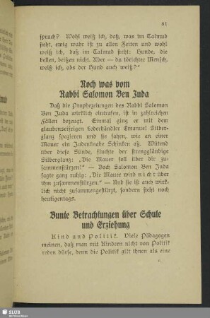 Noch was von Rabbi Salomon Ben Juda