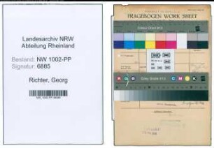 Entnazifizierung Paul Georg Richter , geb. 13.10.1891 (Sekretaer)