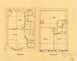 Rauschenberg für Marienbrunn, Leipzig: Grundriss EG, DG 1:50