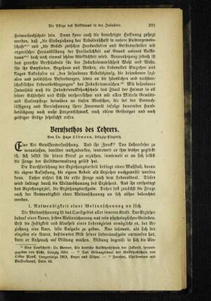 Berufsethos des Lehrers