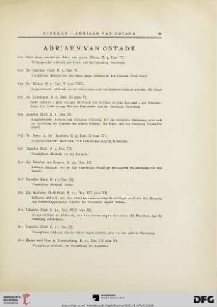 Adriaen van Ostade (Nr. 800-935)