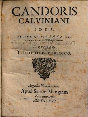 Candoris Calviniani Idea
