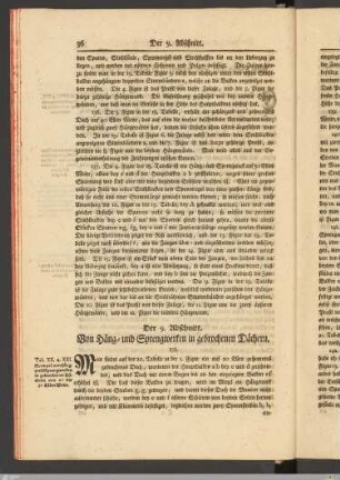 Der 9. Abschnitt. Von Häng- und Sprengwerken in gebrochenen Dächern.