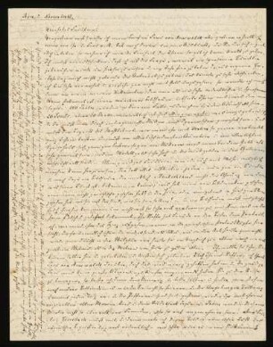 Brief von Karl Andreae an Amalie Hassenpflug