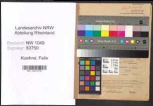Entnazifizierung Felix Kuehne , geb. 28.08.1893 (Geschaeftsfuehrer)