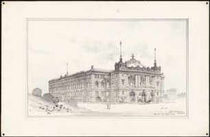 Landeshaus der Provinz Westfalen, Münster: Perspektivische Ansicht