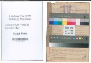 Entnazifizierung Peter Nagel , geb. 28.04.1886 (Lehrer)