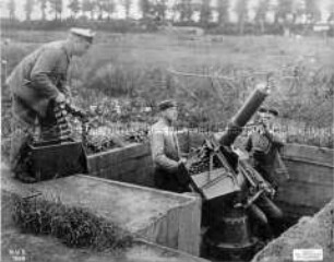 Fliegerabwehr-Geschütz an der Westfront