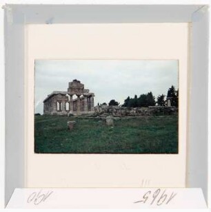 Paestum: Athenatempel und Altar (Foto 1965)