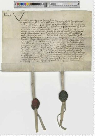 Präsentation für eine Commende am Dreifaltigkeits Altar der Lambertikapelle [lat].