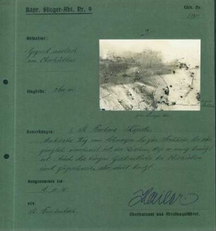 Foto der Gegend westlich von Oberhütten (Luftbild)