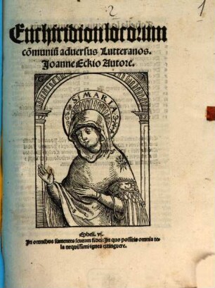 Enchiridion locorum com[m]uniu[m] aduersus Lutteranos