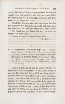 451-466 [Rezension] Universalgeschichte der katholischen Kirche