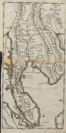 Carte du Royaume de Siam