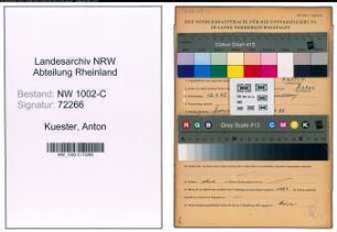Entnazifizierung Anton Kuester, geb. 12.04.1892 (Mechaniker)